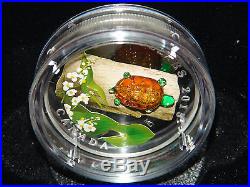 5 Canada MURANO VENETIAN GLASS SILVER Coins LADYBUG + ALL other FAUNA & FLORA