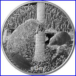 5 Oz Silver Coin. THE BEAVER (1 AVAILABLE)