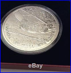 5 ounce oz $50 dollar pure silver coin Canada 2014 Swimming Beaver Free ship