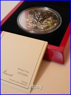 5 oz 2013 Canada. 9999 Silver Maple Leaf Coin 25th Anniversary