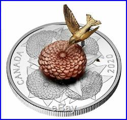 5 oz. Pure Silver Coin The Moving Hummingbird and the Bloom (2020)