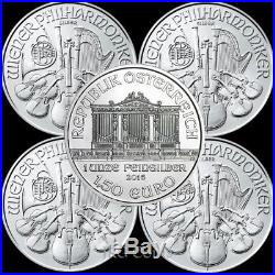 5 x 2018 Austrian 1 oz philharmonic 999.9 Silver Bullion Coin