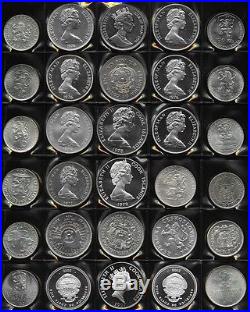 60 OLD WORLD BIG SILVER COINS & MORE (UNC BEAUTIES) 40.5 TrOz Gr Wt NO RSV