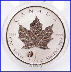 6x Canada 1 oz Pure Silver Maple Leafs 6 Privy Marks 2016 and 2017 Reverse Proof