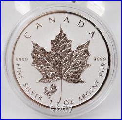 6x Canada 1 oz Pure Silver Maple Leafs 6 Privy Marks 2016 and 2017 Reverse Proof