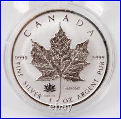 6x Canada 1 oz Pure Silver Maple Leafs 6 Privy Marks 2016 and 2017 Reverse Proof