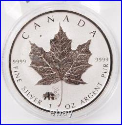 6x Canada 1 oz Pure Silver Maple Leafs 6 Privy Marks 2016 and 2017 Reverse Proof