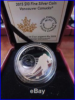 7 x Canada 2015 $10 Fine silver coins NHL Canadian Hockey Teams