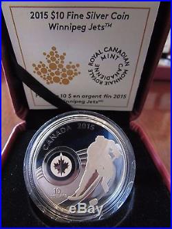 7 x Canada 2015 $10 Fine silver coins NHL Canadian Hockey Teams