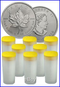 8 Rolls of 25 (200 Coins) 2016 Canada 1 Oz Silver Maple Leaf SKU37999