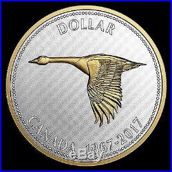 ALEX COLVILLE GOOSE 1967 CENTENNIAL BIG COIN 2017 $1.00 Dollar 5 oz Silver Coin