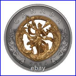 ALLEGORY OF FREEDOM Silver Coin $50 Canada 2024