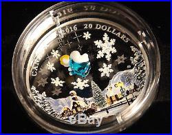 All 9 Canada Murano Venetian Glass Silver Coins Ladybug, Bumble Bee, Snowman