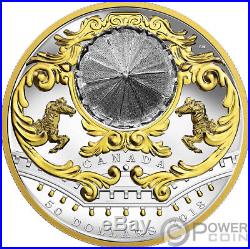 ANTIQUE CAROUSEL Movable Miniature 6 Oz Silver Coin 50$ Canada 2018