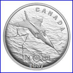 AVRO CF-105 RCAF ARROW JET 2025 CANADA 1oz. 9999 Pure Silver Proof $20 Coin