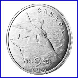 AVRO CF-105 RCAF ARROW JET 2025 CANADA 1oz. 9999 Pure Silver Proof $20 Coin
