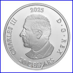 AVRO CF-105 RCAF ARROW JET 2025 CANADA 1oz. 9999 Pure Silver Proof $20 Coin