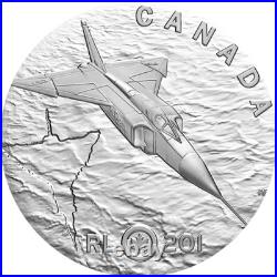 AVRO CF-105 RCAF ARROW JET 2025 CANADA 1oz. 9999 Pure Silver Proof $20 Coin