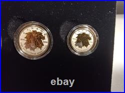 A collector's set of five 2014 Canadian Mint silver coins