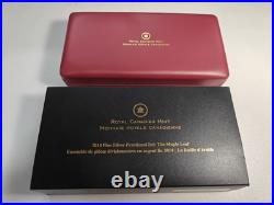 A collector's set of five 2014 Canadian Mint silver coins