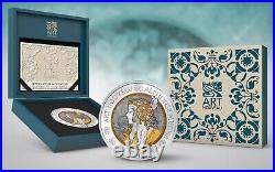 Art Nouveau Alphonse Mucha 2016 Canada 2 oz Pure Silver Gold Coin Roy