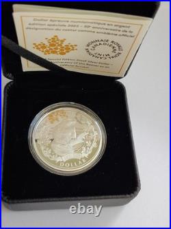 BEAVER Symbol 50th Anniversary 2025 CANADA. 9999 Silver Dollar $1 Coin With CoA