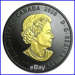 BLACK and GOLD Canadian Horses 1 oz silver coin Rhodium and Gold plated Canada