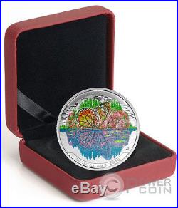 BUTTERFLY Landscape Illusion Silver Coin 20$ Canada 2016