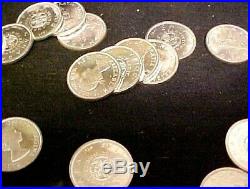 Bu Roll Of Canadian Silver Dollars, 17 1964 And Three 1965's Pretty Coins
