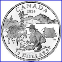 CANADA $15 2014 Silver 7.45oz 10-Coin Proof Set'Exploring Canada' in Deluxe Box