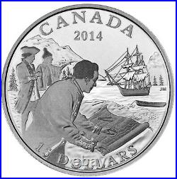 CANADA $15 2014 Silver 7.45oz 10-Coin Proof Set'Exploring Canada' in Deluxe Box