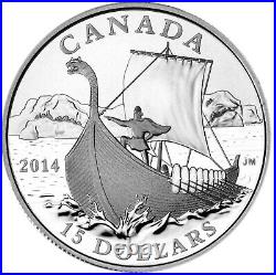 CANADA $15 2014 Silver 7.45oz 10-Coin Proof Set'Exploring Canada' in Deluxe Box