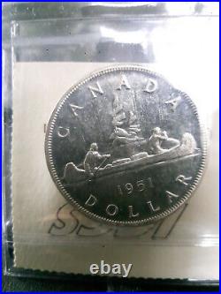 CANADA 1951 ARNPRIOR SILVER DOLLAR ICCS-MS-62 Scarce Coin