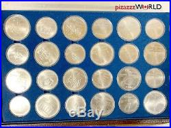 CANADA 1976 Montreal Olympics RCM Sterling Silver 28 COIN SET Uncirculated+Case