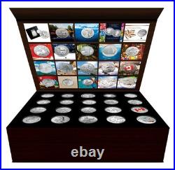 CANADA 2011-2015 Collector $20 for $20 Silver Coin Set in Case (20 Coins)