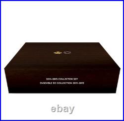 CANADA 2011-2015 Collector $20 for $20 Silver Coin Set in Case (20 Coins)