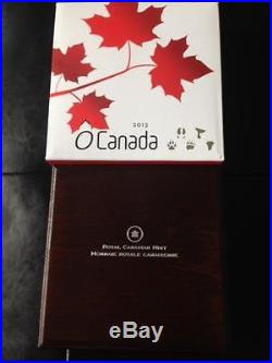 CANADA 2013 O'Canada $25 Fine 1oz Silver Coins COMPLETE (5) COIN SET