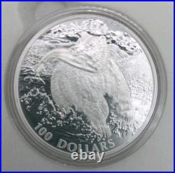 CANADA 2014 GRIZZLY BEAR 1oz. 9999 FINE SILVER $100 CAD with OGP Free Ship U. S