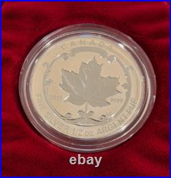 CANADA 2015 Fine Silver Fractional Coin Set The Maple Leaf. 9999 OGP COA