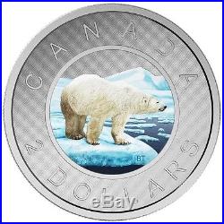CANADA 2016 $2 5oz FINE SILVER COIN BIG COIN SERIES POLAR BEAR TOONIE