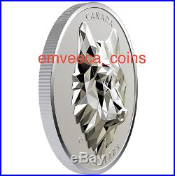 CANADA 2019 Multifaceted Animal Head #1 WOLF $25 1oz Pure Silver Coin FREE SHIP