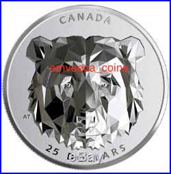 CANADA 2019 Multifaceted Animal Head #2 GRIZZLY BEAR 1oz Silver Coin FREE SHIP