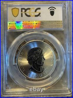 CANADA. 2020, 2 Dollars, Silver PCGS MS63- Top Pop? Red-Tailed Hawk, Maple