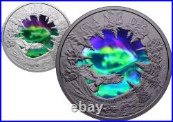 CANADA 2025 MAGIC of the NORTHERN LIGHTS 2oz. 9999 Silver GLOW IN DRK $30 Coin