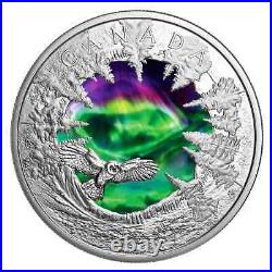 CANADA 2025 MAGIC of the NORTHERN LIGHTS 2oz. 9999 Silver GLOW IN DRK $30 Coin