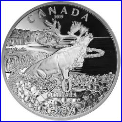 CANADA $20 2019 Silver 1 oz. Proof'Forget-Me-Not' Caribou