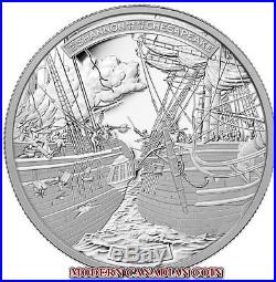 CANADA $50 5 oz PURE SILVER COIN- THE SHANNON AND THE CHESAPEAKE- RCM 2013