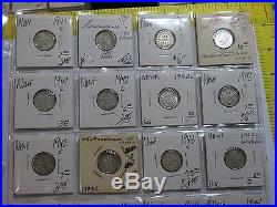 Canada Newfoundland Silver 5 10 20 50 Cents Original Coin Collection Hoard #88