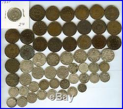 CANADA PRE WWII 1800'S-1900'S MIXED DENOMINATIONS LOT OF 82 COINS MANY SILVER