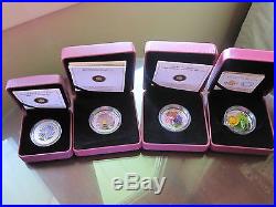 Canada Venetian Glass Silver Coin Set 2012-13-14beebutterflyfrog+ Bonus